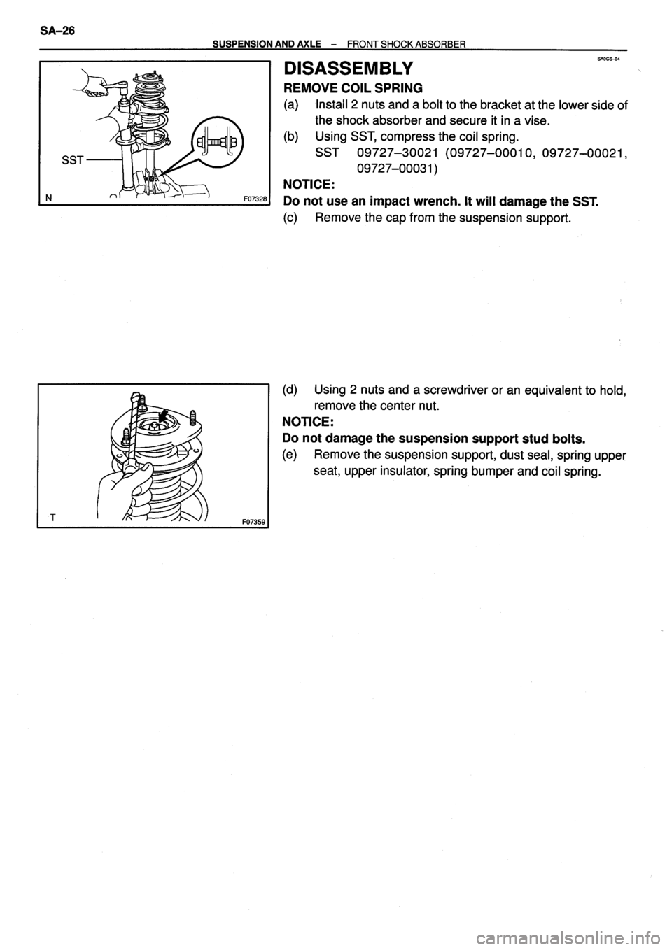 TOYOTA VERSO 1999 Repair Manual TOYOTA VERSO 1999 Repair Manual