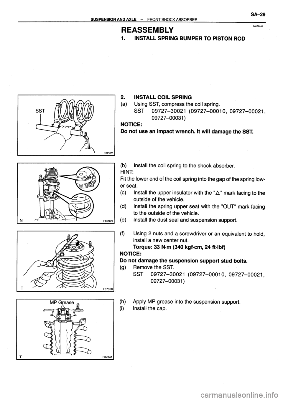 TOYOTA VERSO 1999 Repair Manual TOYOTA VERSO 1999 Repair Manual