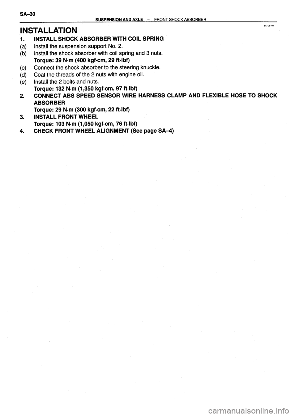 TOYOTA VERSO 1999 Repair Manual TOYOTA VERSO 1999 Repair Manual