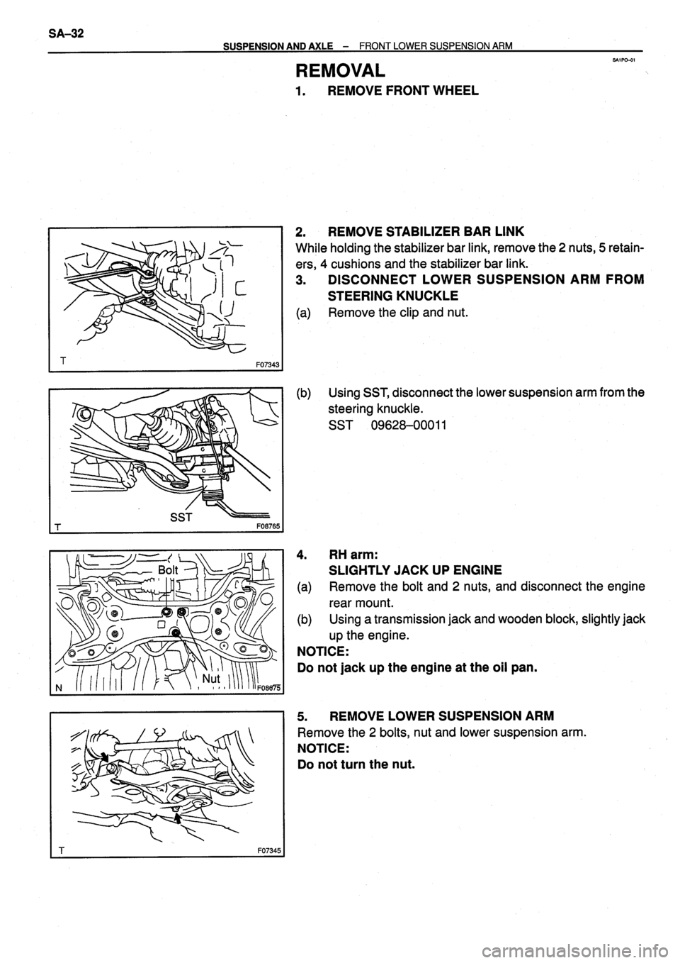TOYOTA VERSO 1999 Repair Manual TOYOTA VERSO 1999 Repair Manual