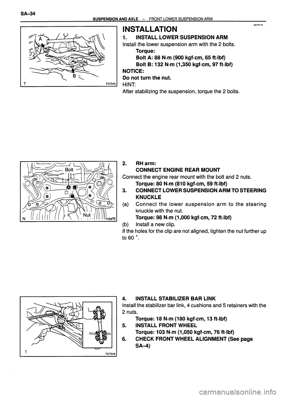 TOYOTA VERSO 1999 Repair Manual TOYOTA VERSO 1999 Repair Manual