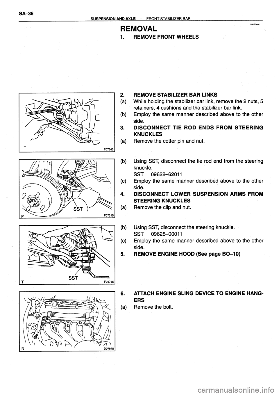TOYOTA VERSO 1999 Repair Manual TOYOTA VERSO 1999 Repair Manual