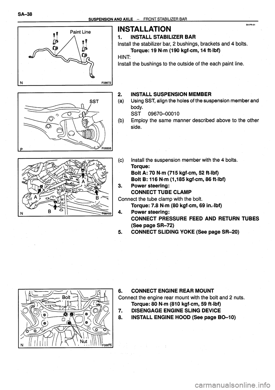 TOYOTA VERSO 1999 Repair Manual TOYOTA VERSO 1999 Repair Manual