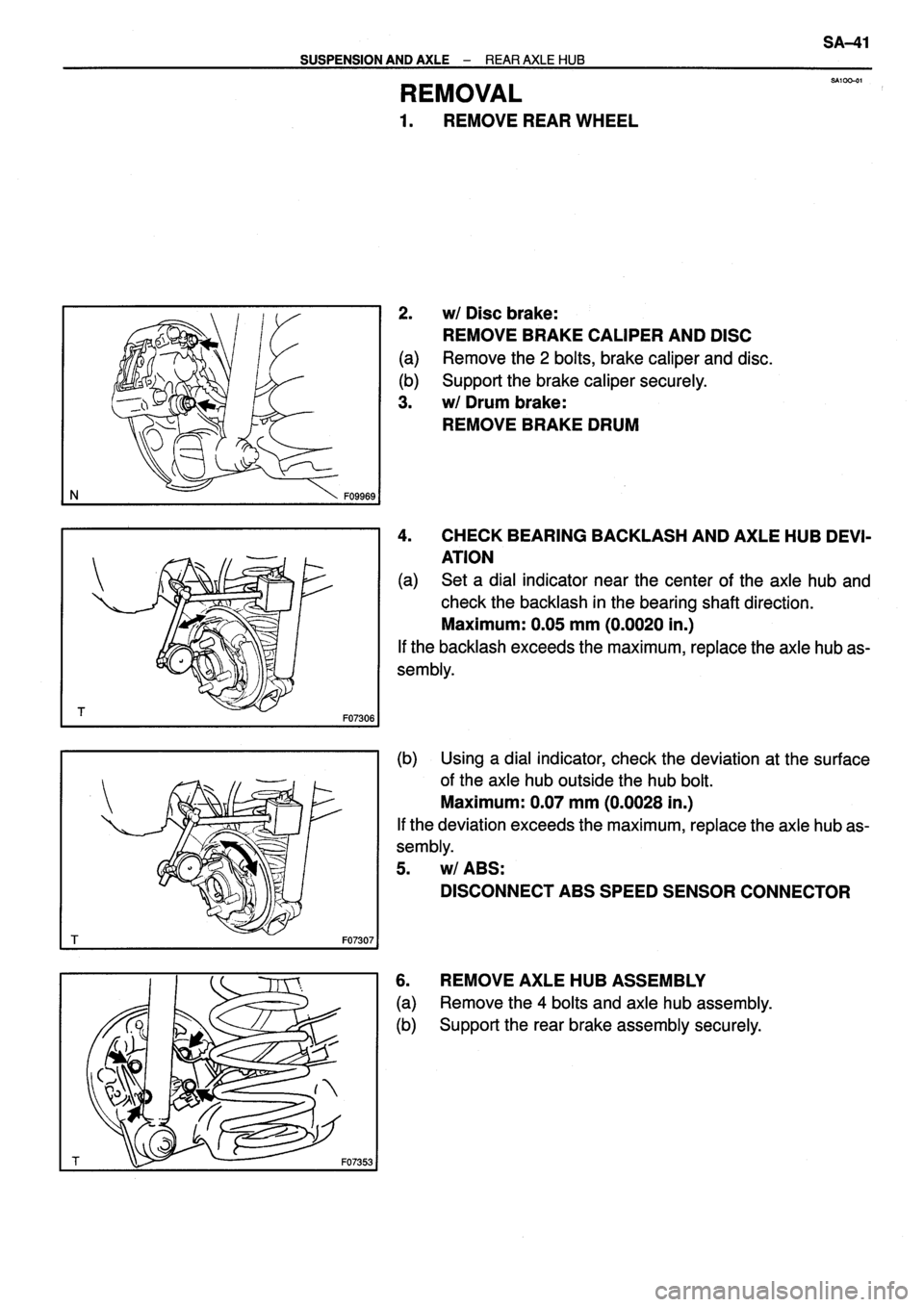 TOYOTA VERSO 1999 Repair Manual TOYOTA VERSO 1999 Repair Manual