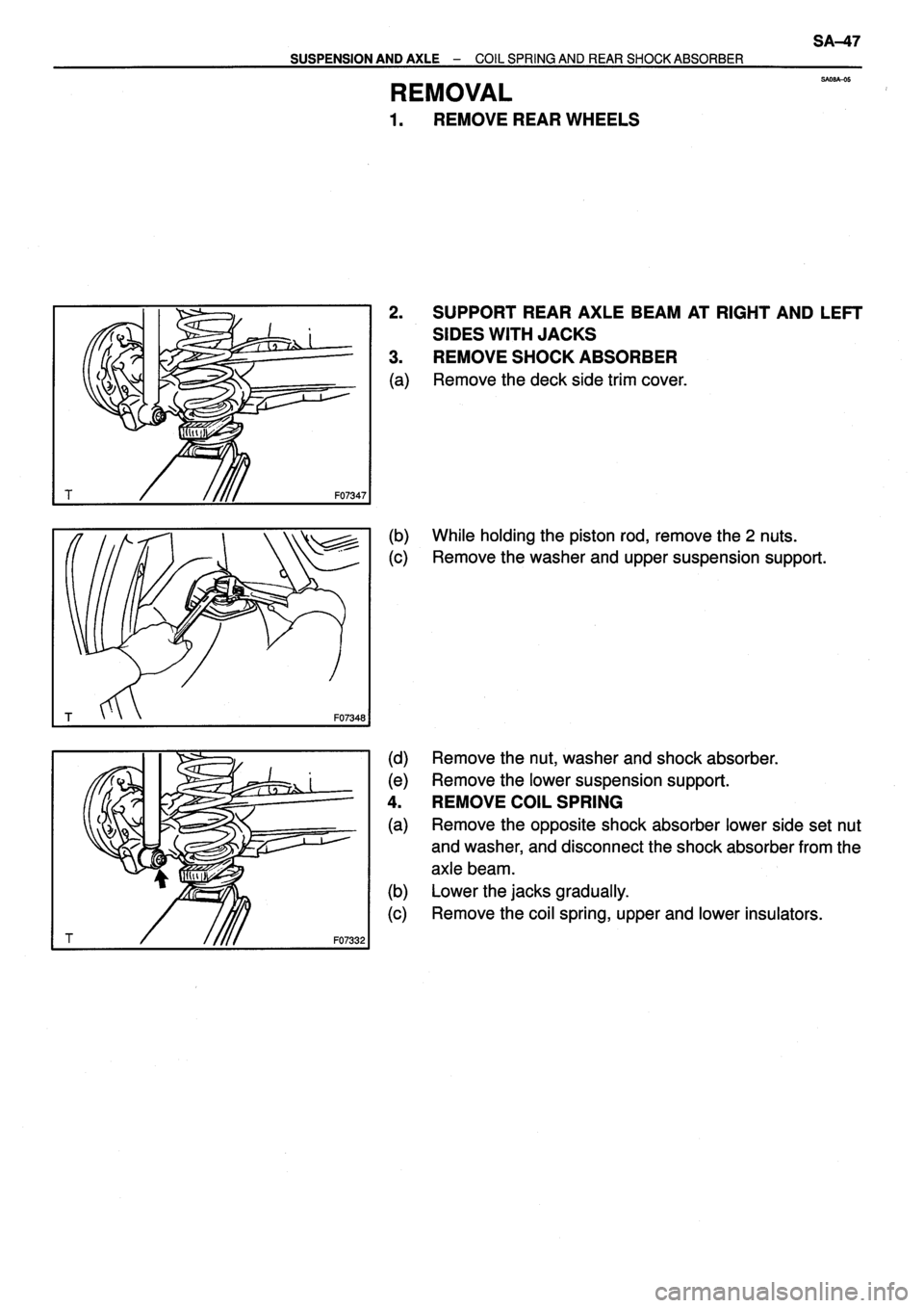 TOYOTA VERSO 1999 Repair Manual TOYOTA VERSO 1999 Repair Manual