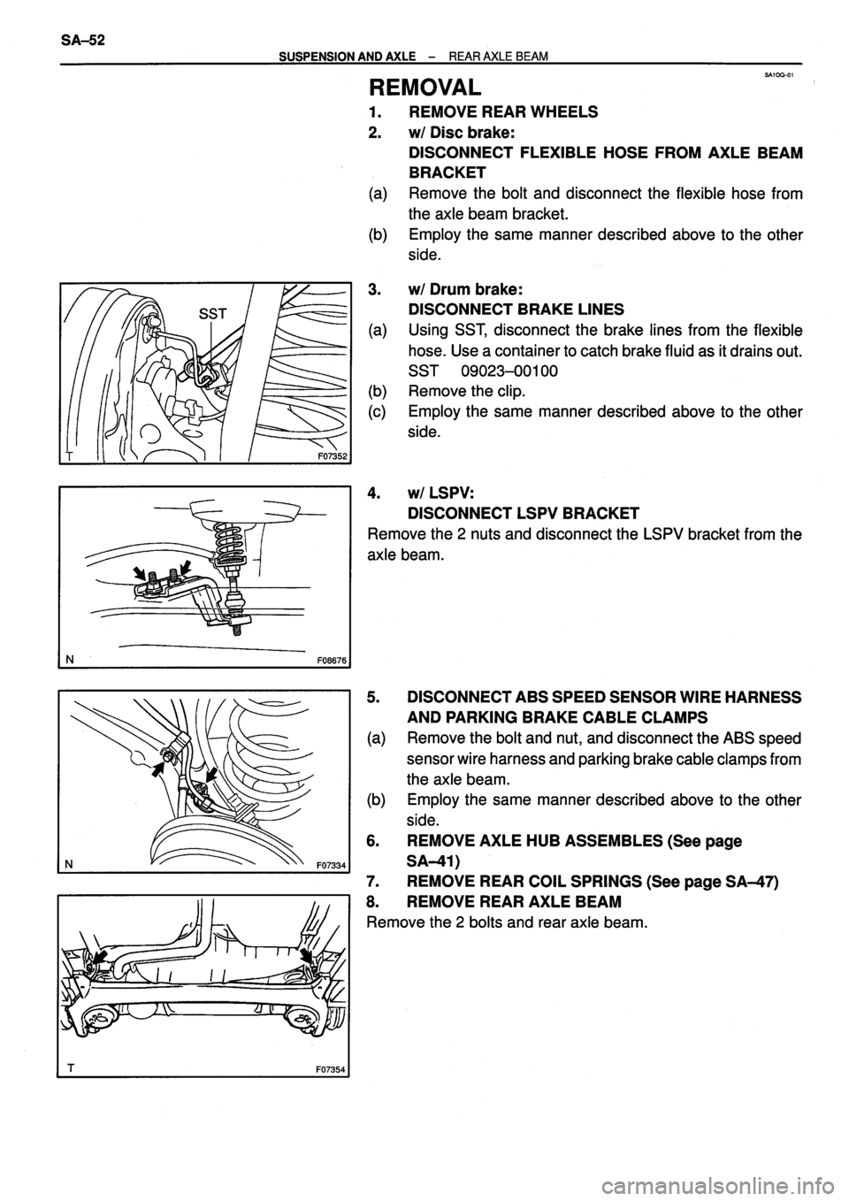 TOYOTA VERSO 1999 Repair Manual TOYOTA VERSO 1999 Repair Manual
