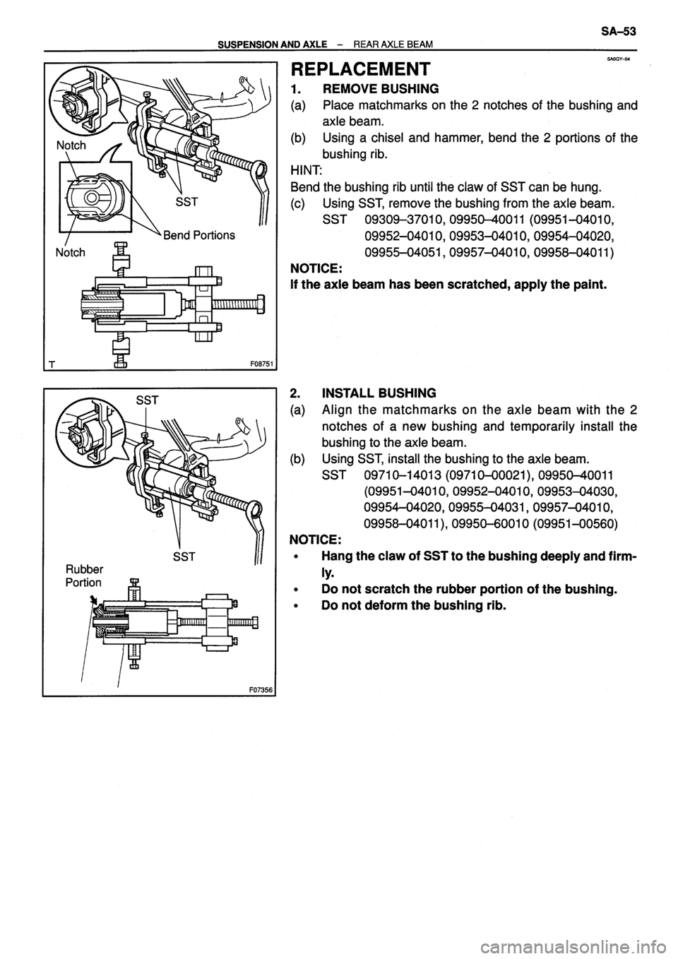 TOYOTA VERSO 1999 Repair Manual TOYOTA VERSO 1999 Repair Manual