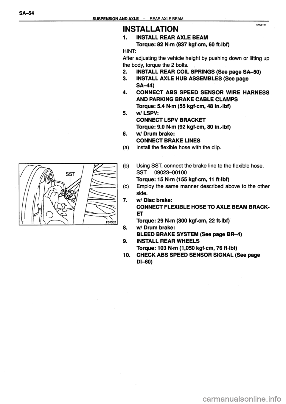 TOYOTA VERSO 1999 Repair Manual TOYOTA VERSO 1999 Repair Manual