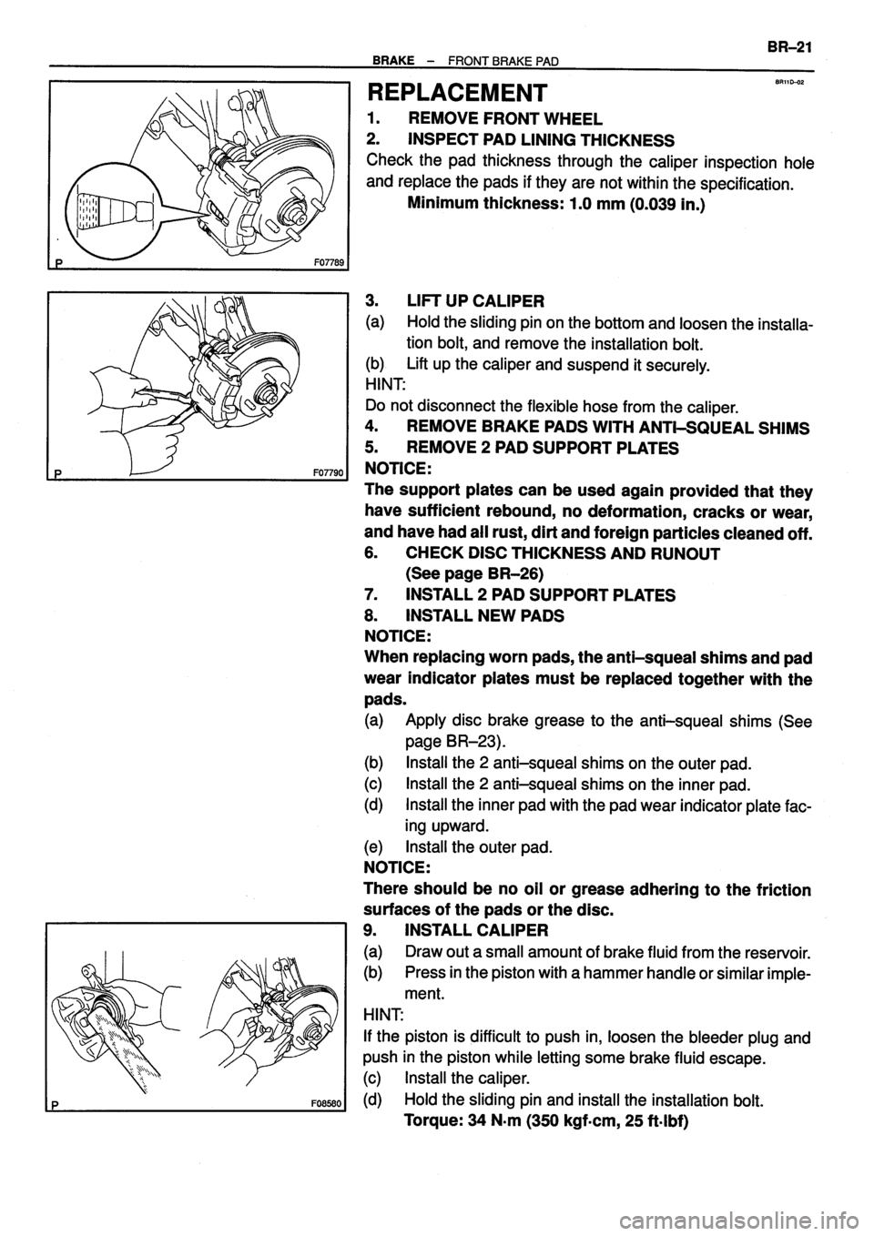 TOYOTA VERSO 1999 Repair Manual TOYOTA VERSO 1999 Repair Manual