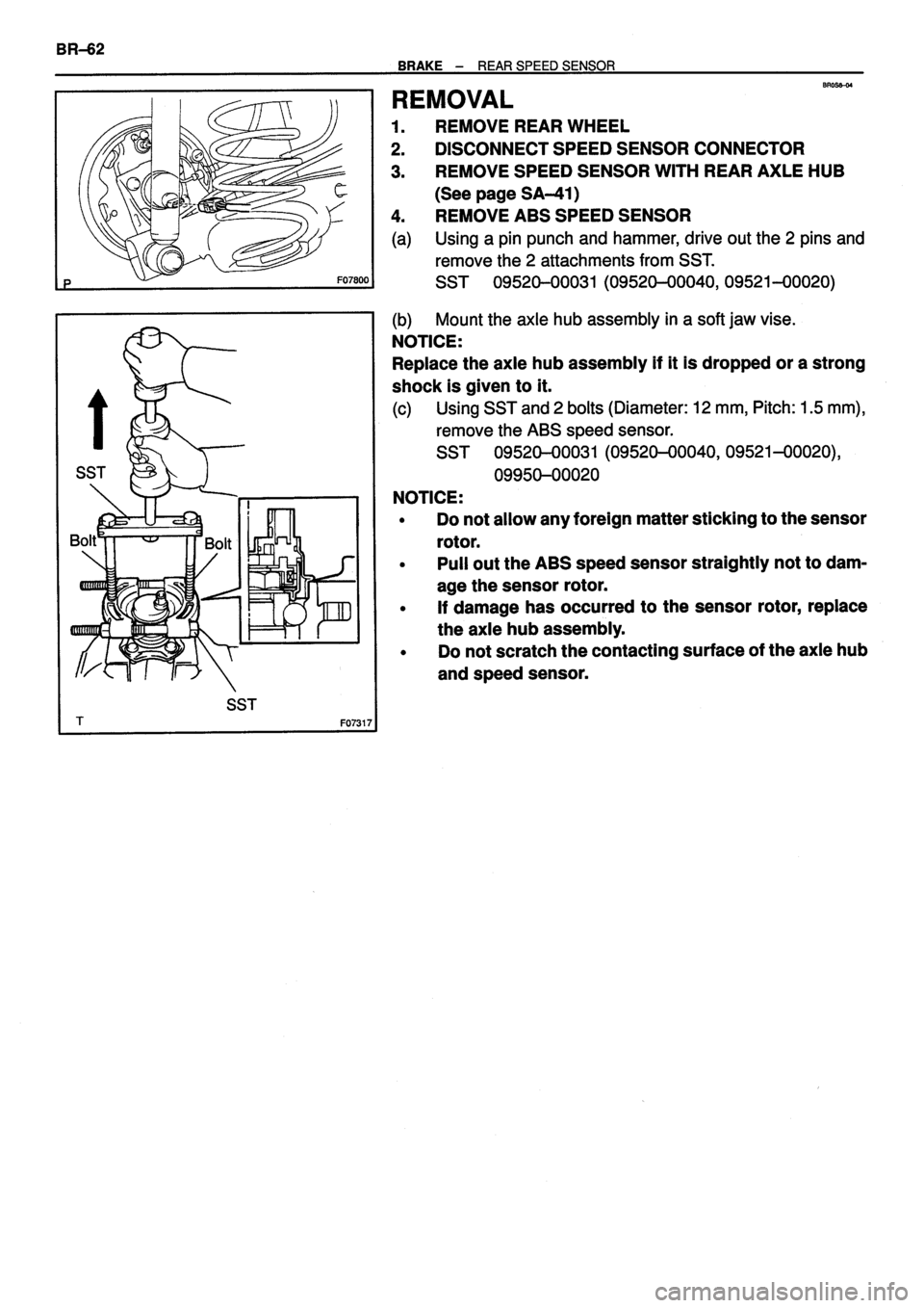 TOYOTA VERSO 1999 Repair Manual TOYOTA VERSO 1999 Repair Manual