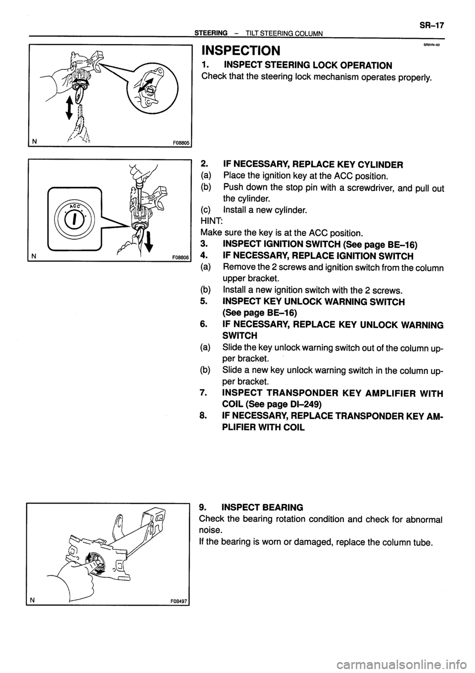 TOYOTA VERSO 1999 Repair Manual TOYOTA VERSO 1999 Repair Manual
