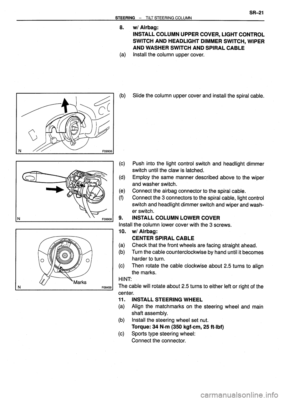 TOYOTA VERSO 1999 Repair Manual TOYOTA VERSO 1999 Repair Manual