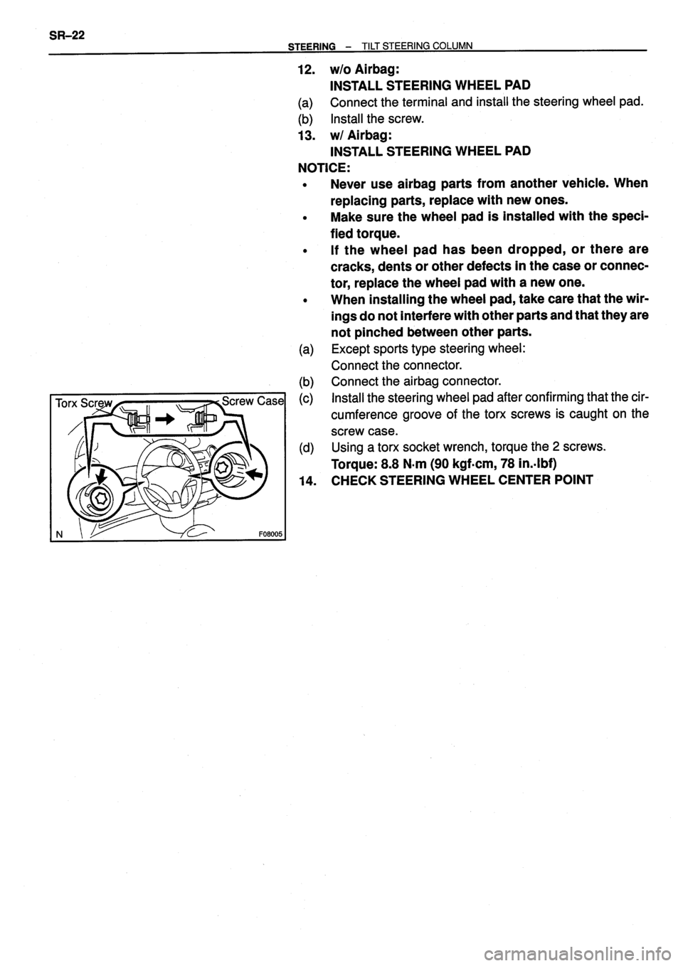 TOYOTA VERSO 1999 Repair Manual TOYOTA VERSO 1999 Repair Manual