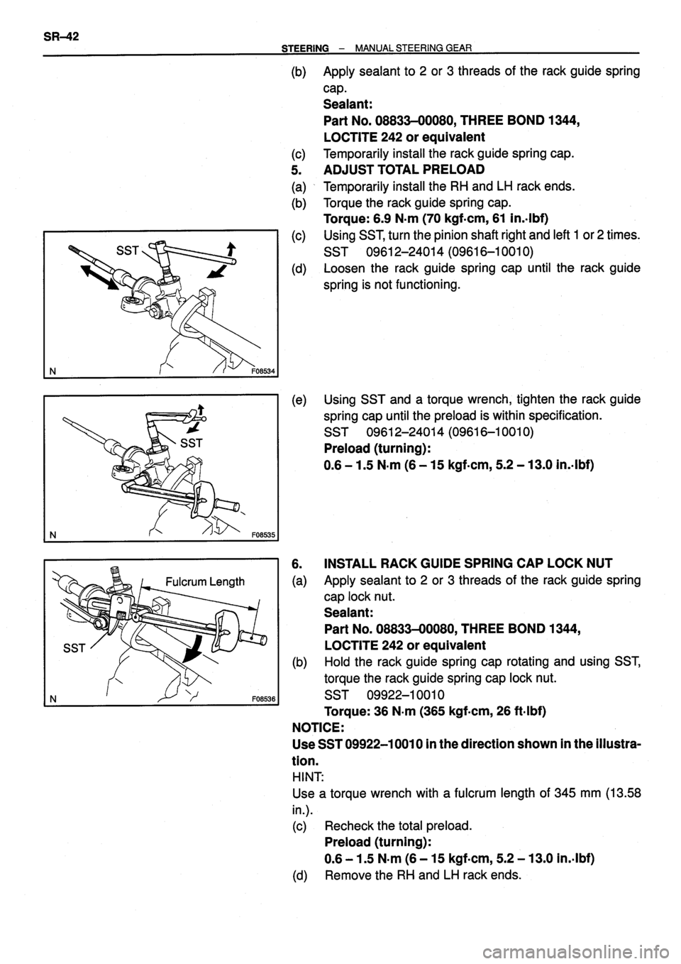 TOYOTA VERSO 1999 Repair Manual TOYOTA VERSO 1999 Repair Manual