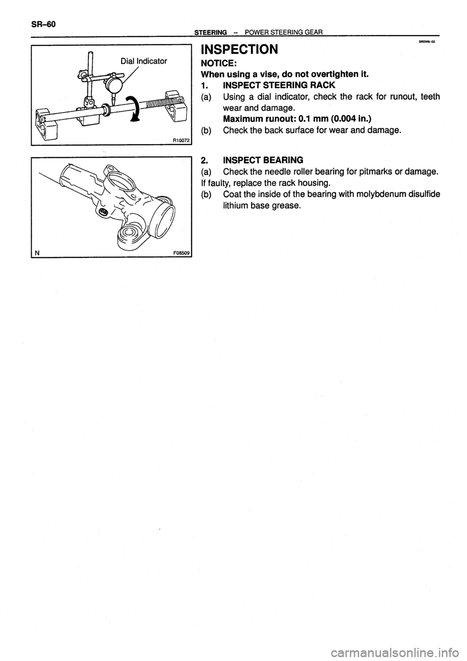 TOYOTA VERSO 1999 Repair Manual TOYOTA VERSO 1999 Repair Manual