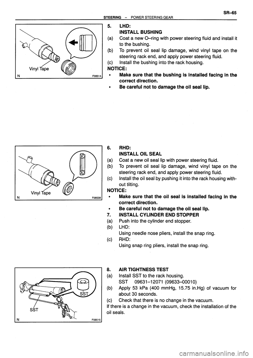 TOYOTA VERSO 1999 Repair Manual TOYOTA VERSO 1999 Repair Manual
