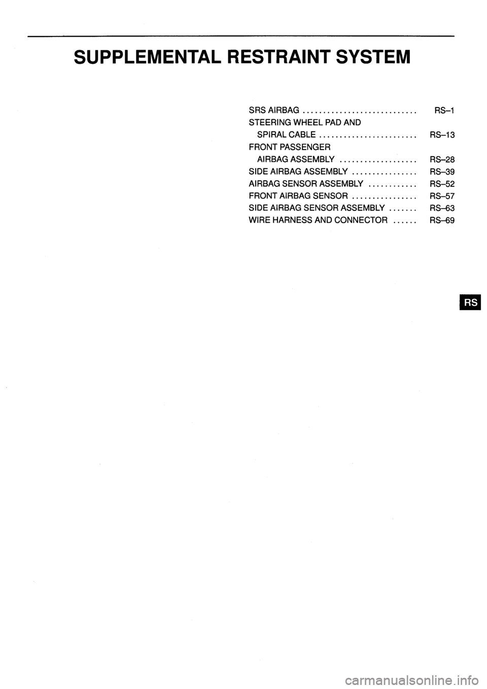 TOYOTA VERSO 1999 Repair Manual TOYOTA VERSO 1999 Repair Manual