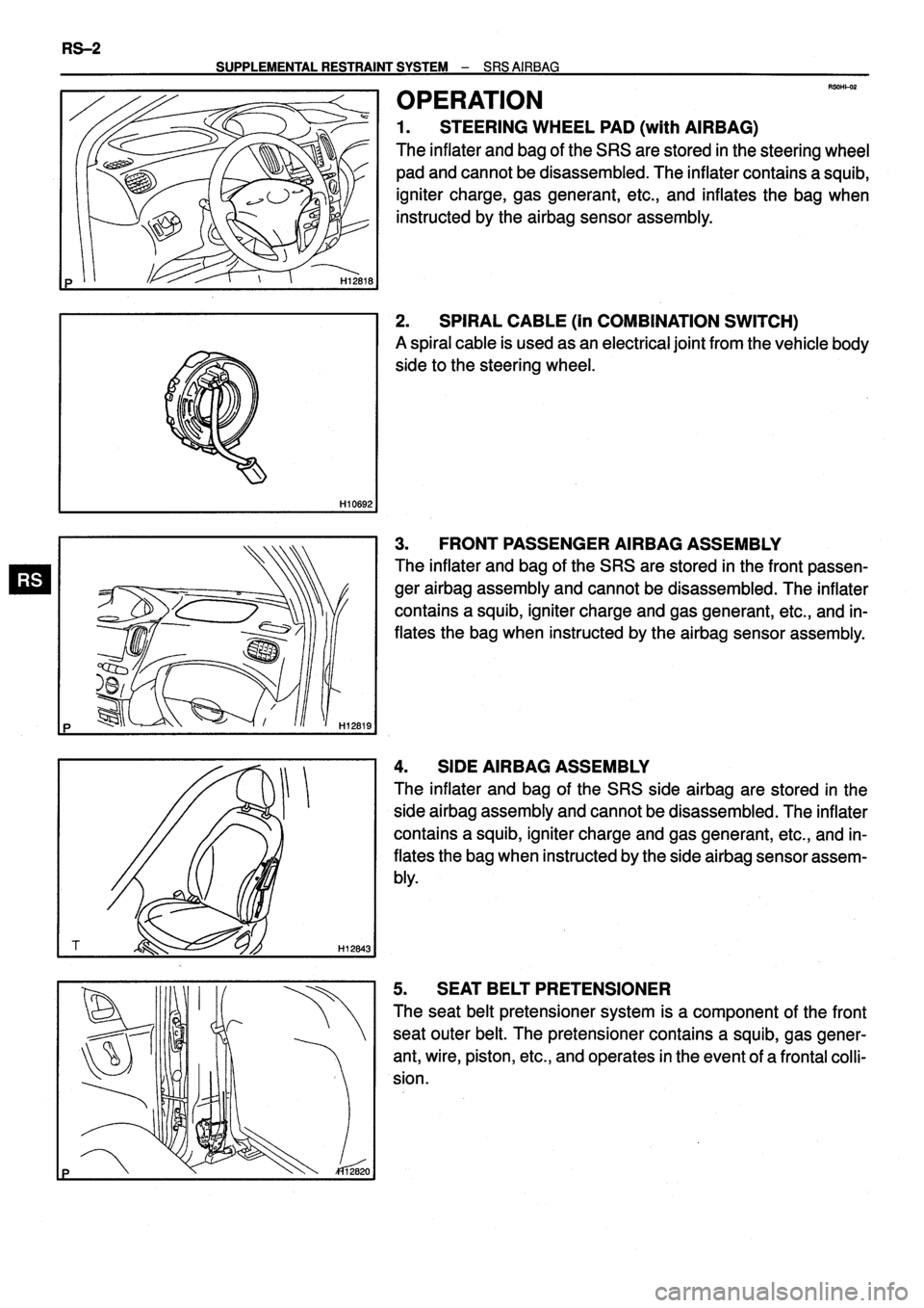 TOYOTA VERSO 1999 Repair Manual TOYOTA VERSO 1999 Repair Manual