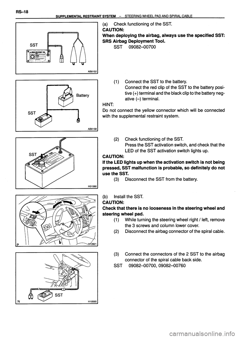 TOYOTA VERSO 1999 Repair Manual TOYOTA VERSO 1999 Repair Manual