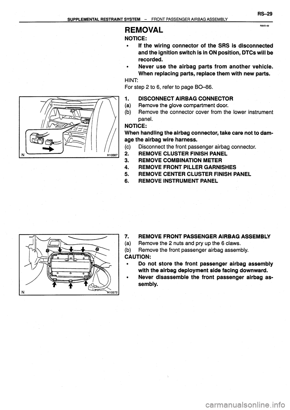 TOYOTA VERSO 1999 Repair Manual TOYOTA VERSO 1999 Repair Manual