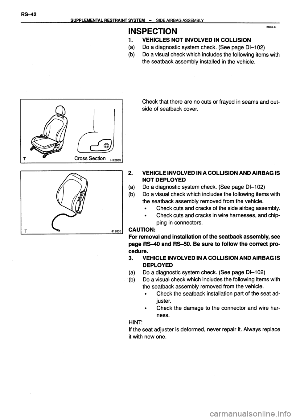TOYOTA VERSO 1999 Repair Manual TOYOTA VERSO 1999 Repair Manual