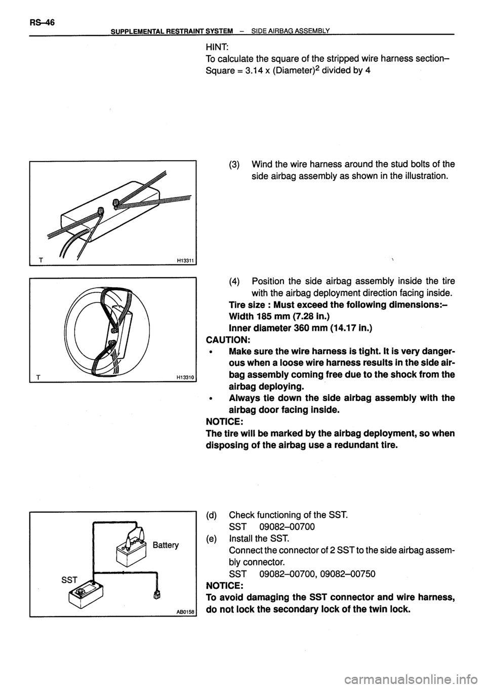 TOYOTA VERSO 1999 Repair Manual TOYOTA VERSO 1999 Repair Manual