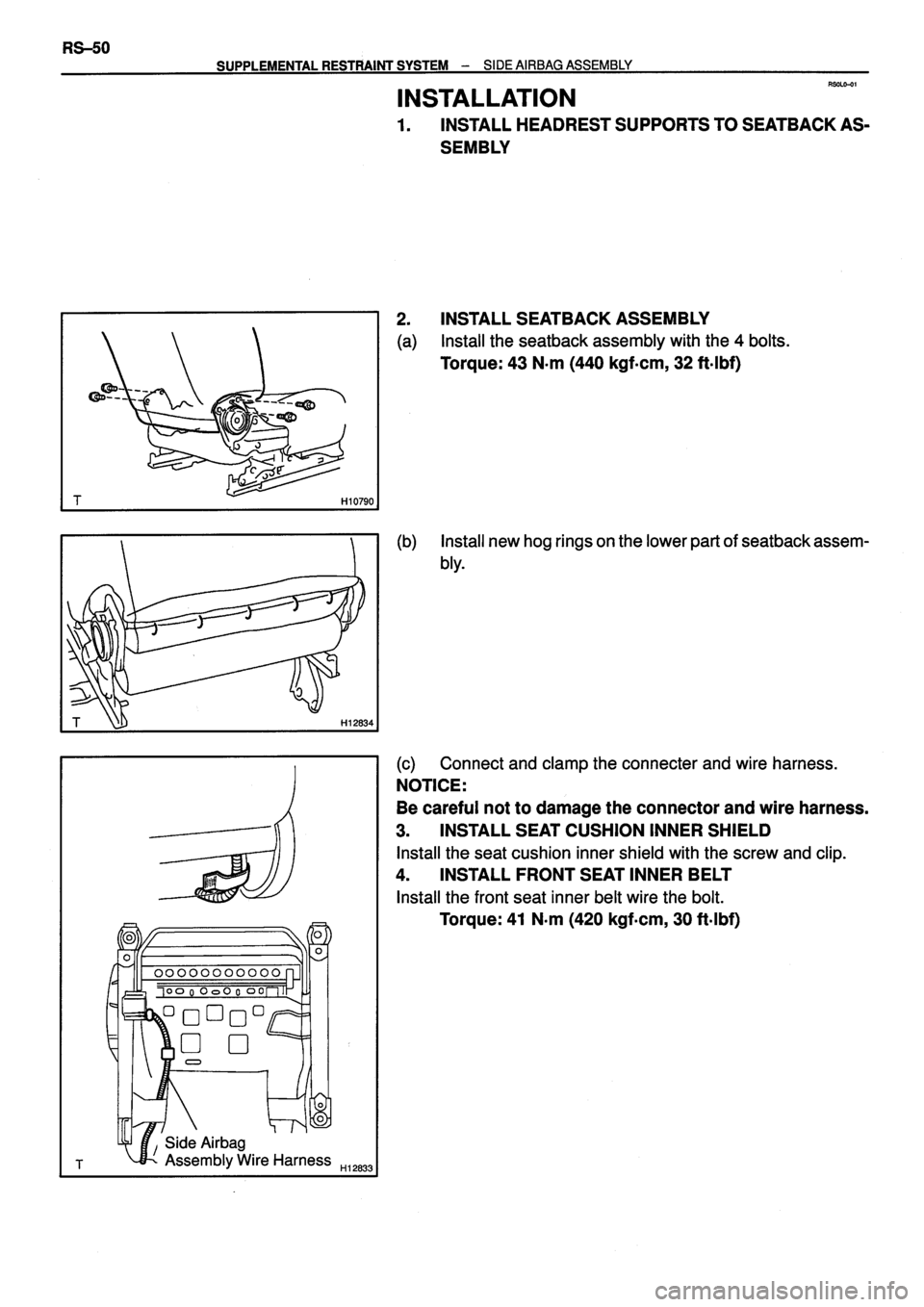TOYOTA VERSO 1999 Repair Manual TOYOTA VERSO 1999 Repair Manual
