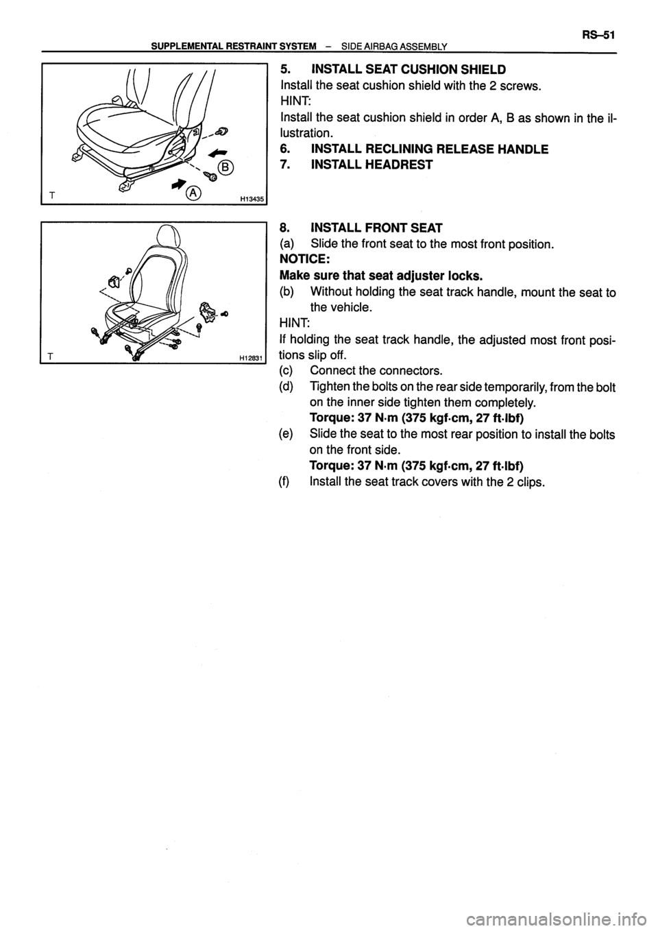 TOYOTA VERSO 1999 Repair Manual TOYOTA VERSO 1999 Repair Manual
