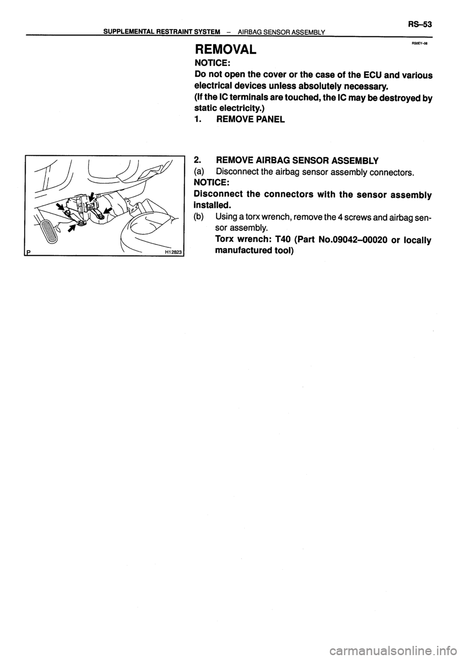 TOYOTA VERSO 1999 Repair Manual TOYOTA VERSO 1999 Repair Manual