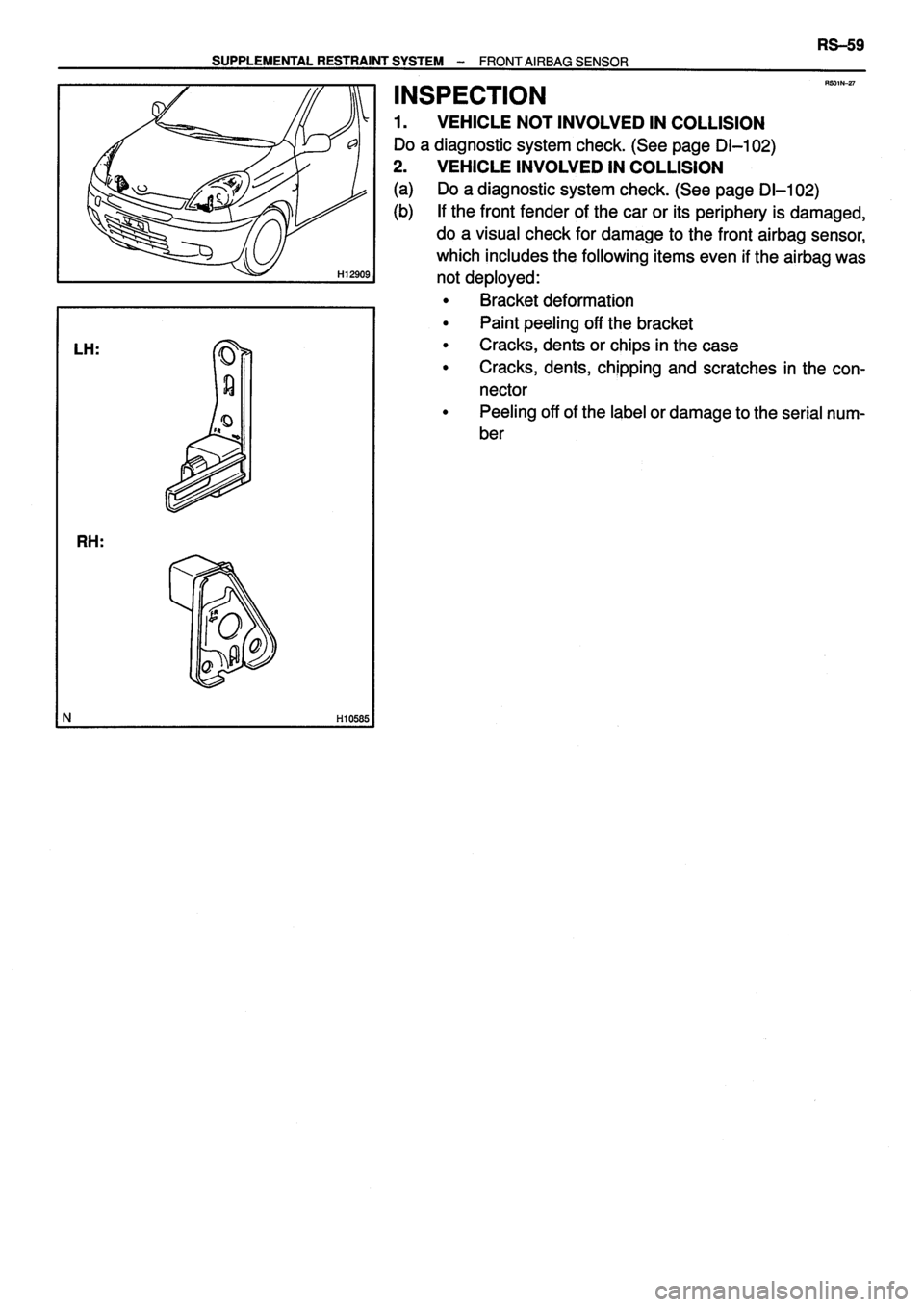 TOYOTA VERSO 1999 Repair Manual TOYOTA VERSO 1999 Repair Manual