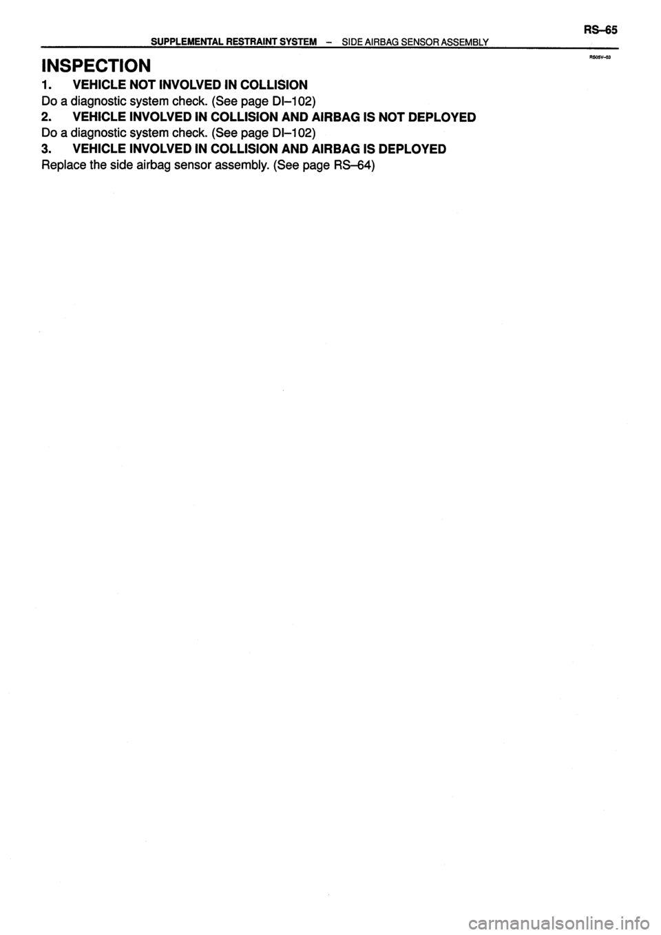 TOYOTA VERSO 1999 Repair Manual TOYOTA VERSO 1999 Repair Manual