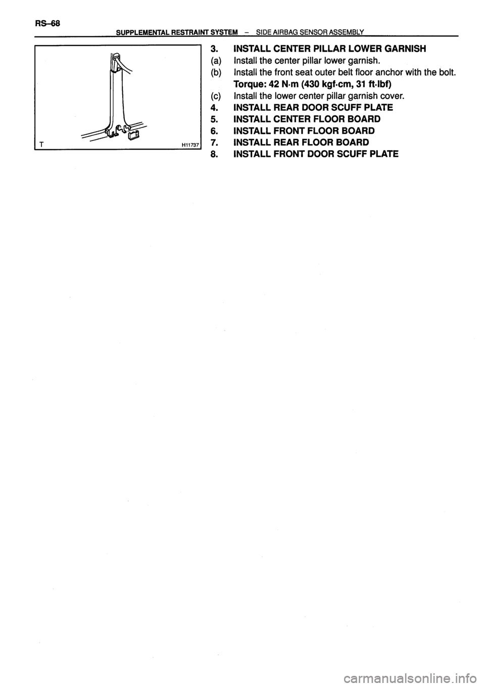 TOYOTA VERSO 1999 Repair Manual TOYOTA VERSO 1999 Repair Manual