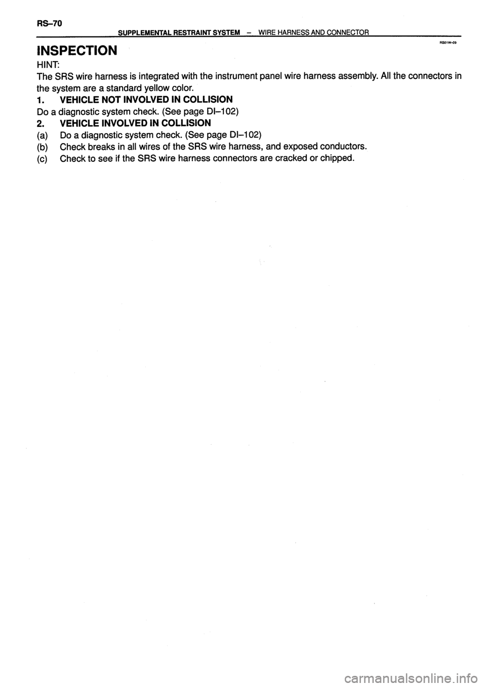 TOYOTA VERSO 1999 Repair Manual TOYOTA VERSO 1999 Repair Manual