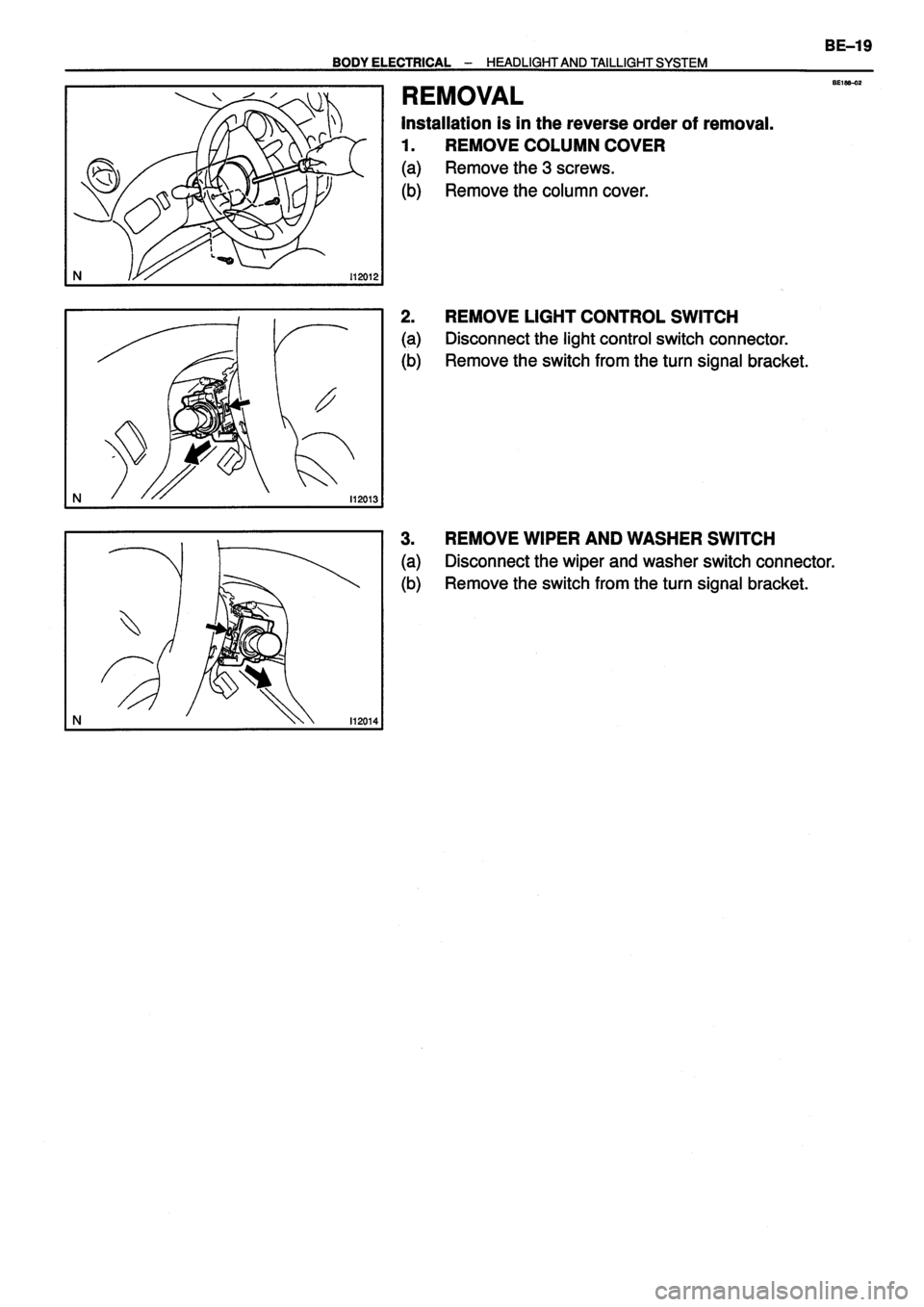 TOYOTA VERSO 1999 Repair Manual TOYOTA VERSO 1999 Repair Manual