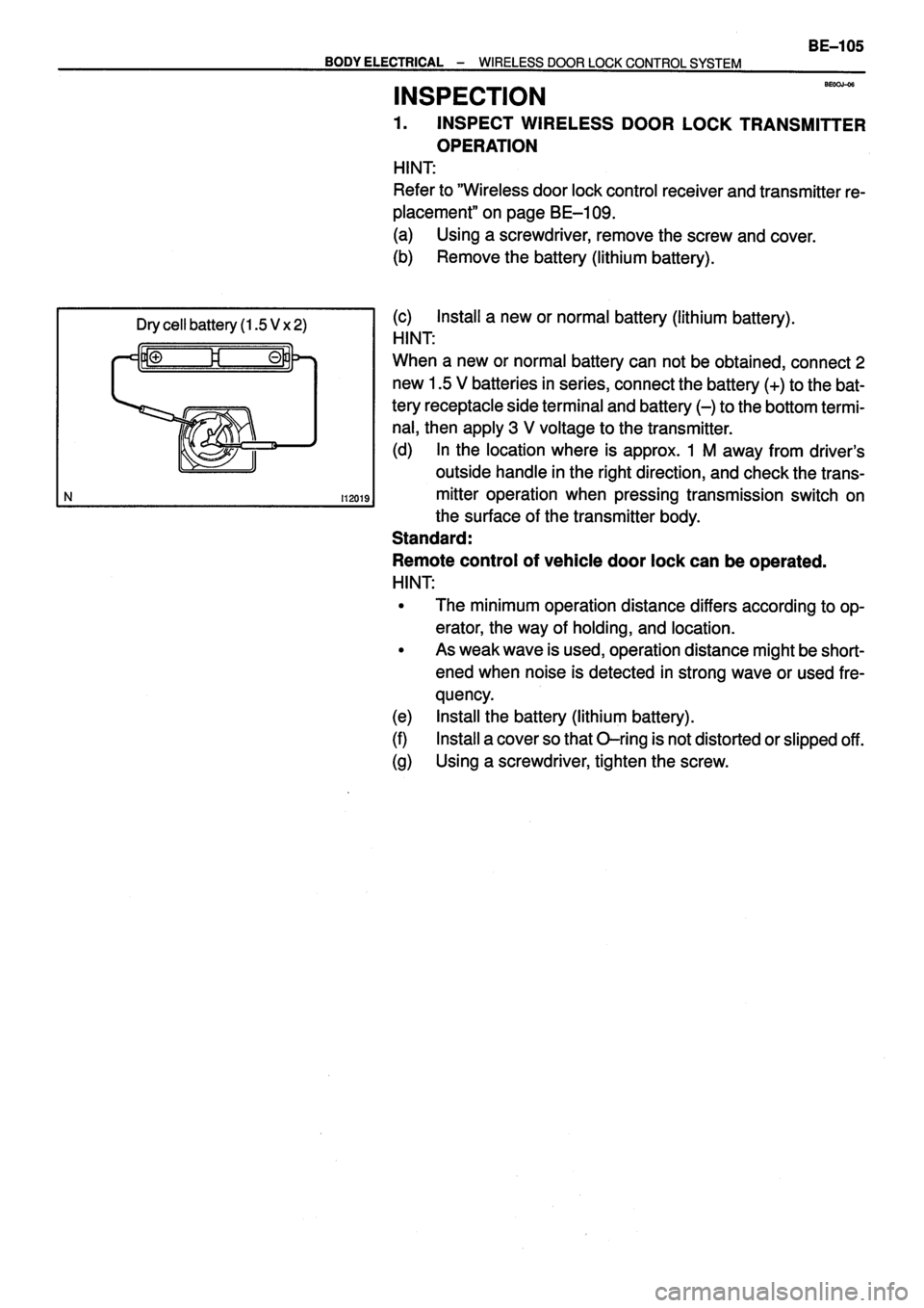 TOYOTA VERSO 1999  Repair Manual 