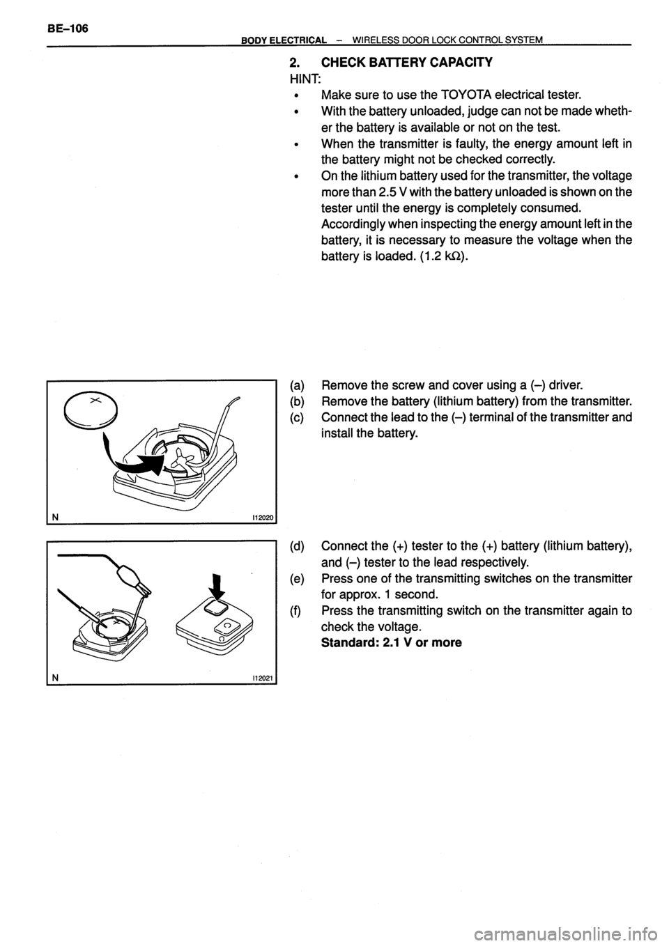 TOYOTA VERSO 1999  Repair Manual 
