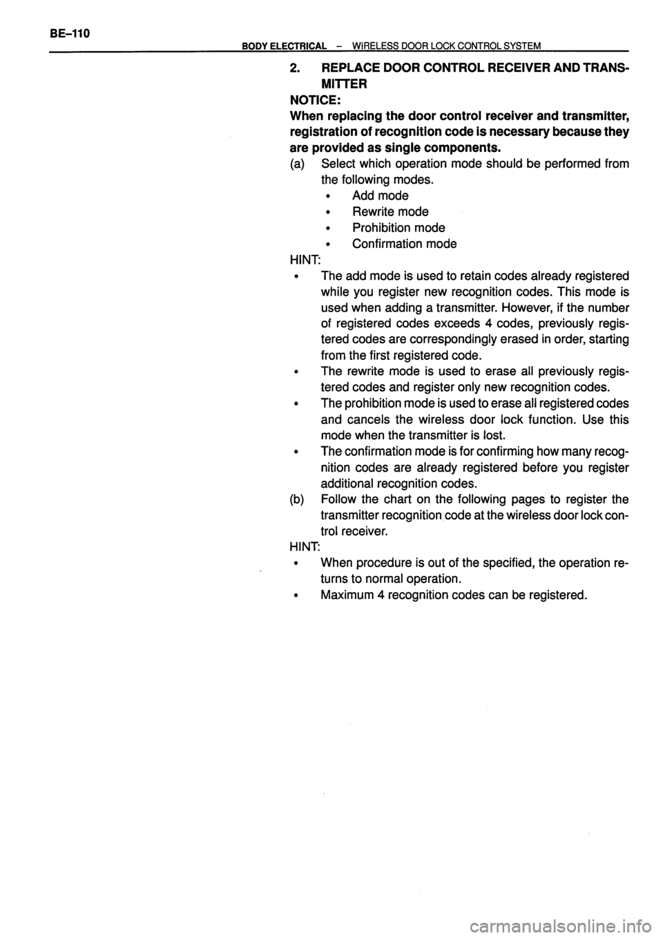 TOYOTA VERSO 1999 Repair Manual TOYOTA VERSO 1999 Repair Manual