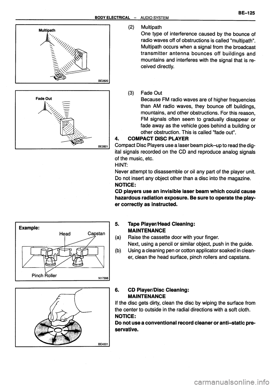 TOYOTA VERSO 1999 Repair Manual TOYOTA VERSO 1999 Repair Manual