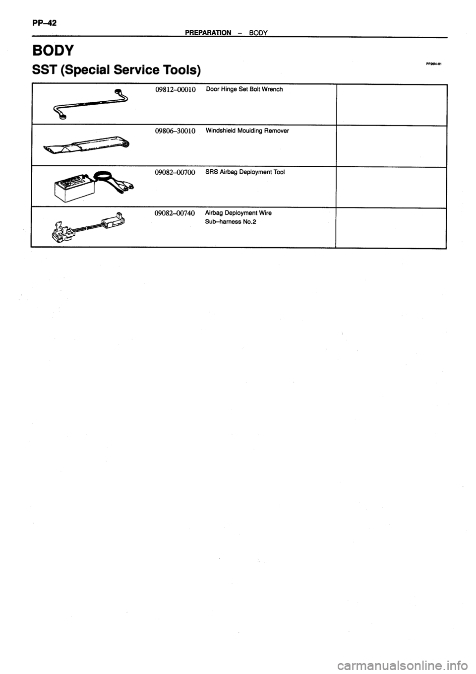 TOYOTA VERSO 1999 Owners Manual TOYOTA VERSO 1999 Owners Manual