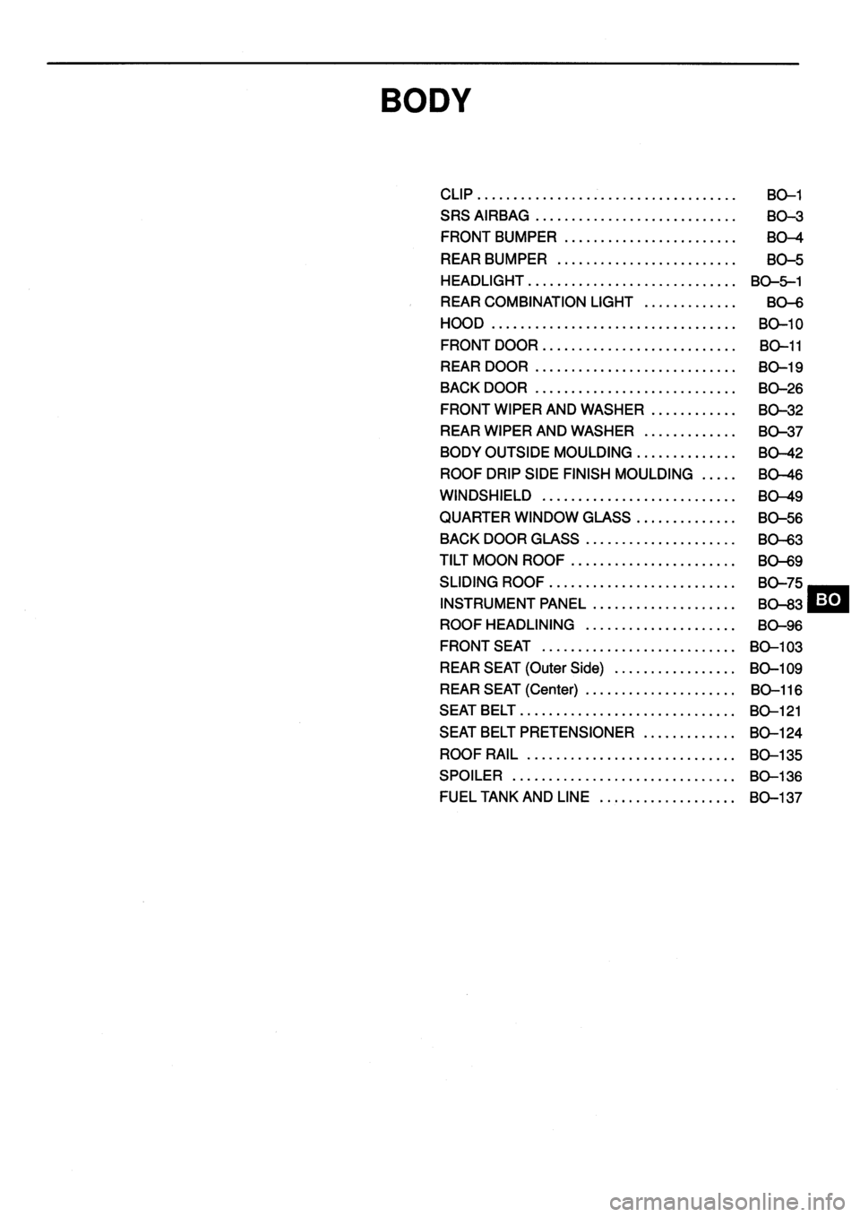 TOYOTA VERSO 1999 Repair Manual TOYOTA VERSO 1999 Repair Manual