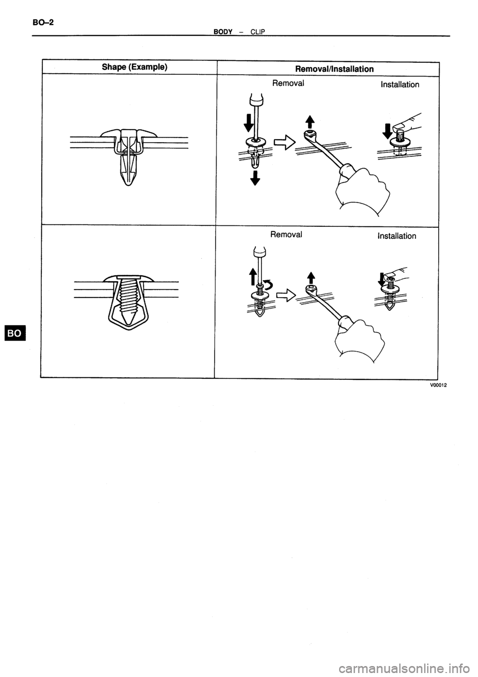 TOYOTA VERSO 1999  Repair Manual 