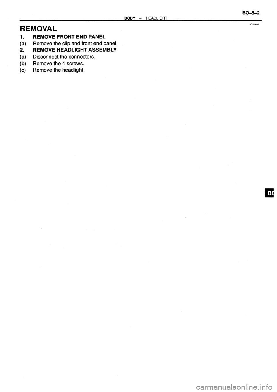 TOYOTA VERSO 1999  Repair Manual 