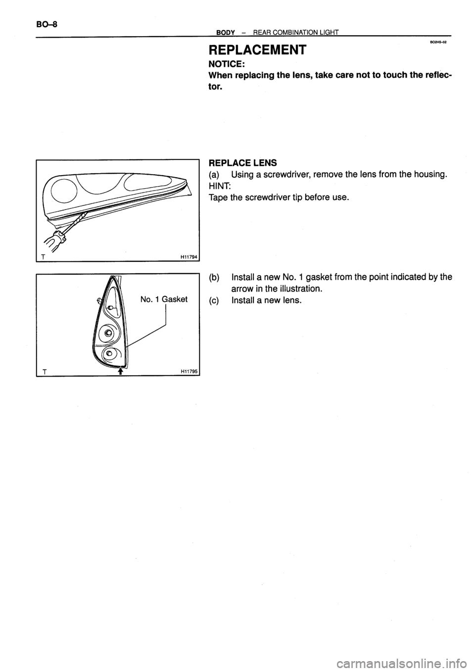 TOYOTA VERSO 1999 Repair Manual TOYOTA VERSO 1999 Repair Manual