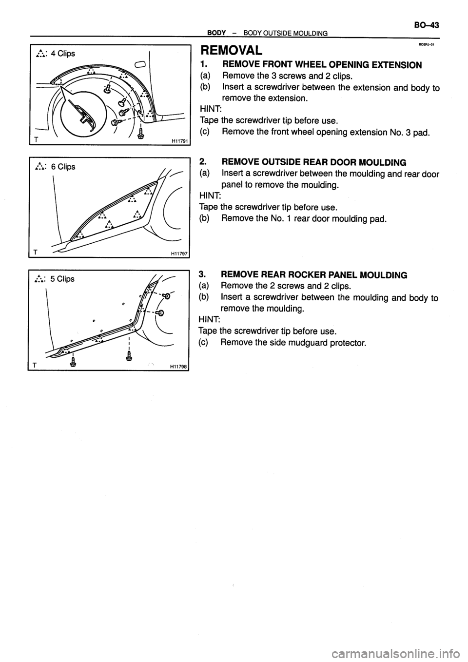 TOYOTA VERSO 1999 Repair Manual TOYOTA VERSO 1999 Repair Manual