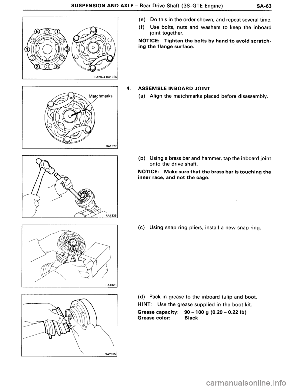TOYOTA MR-2 1991 Factory Repair Manual TOYOTA MR-2 1991 Factory Repair Manual