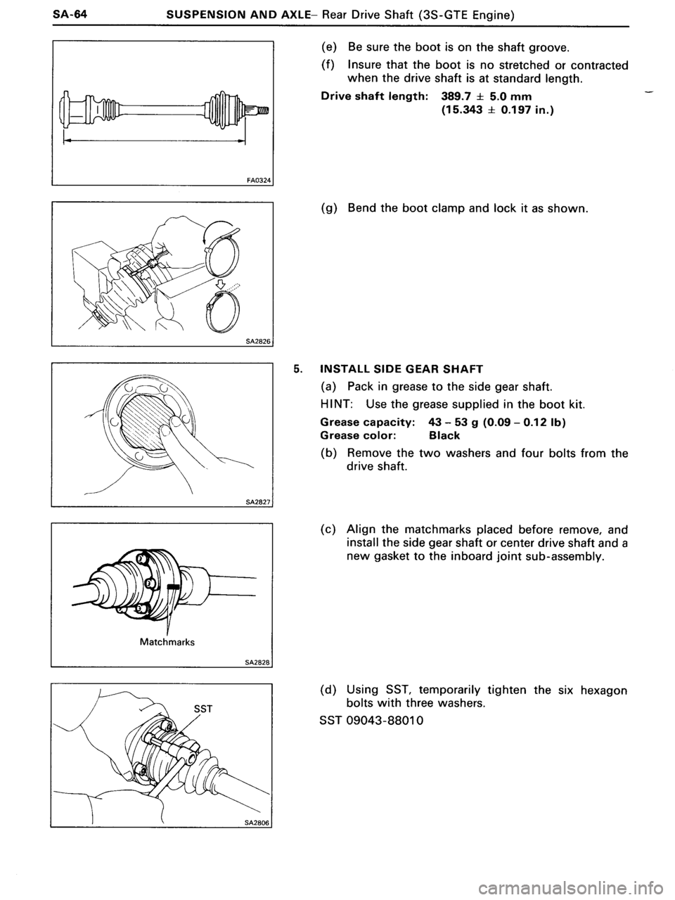 TOYOTA MR-2 1991 Factory Repair Manual TOYOTA MR-2 1991 Factory Repair Manual