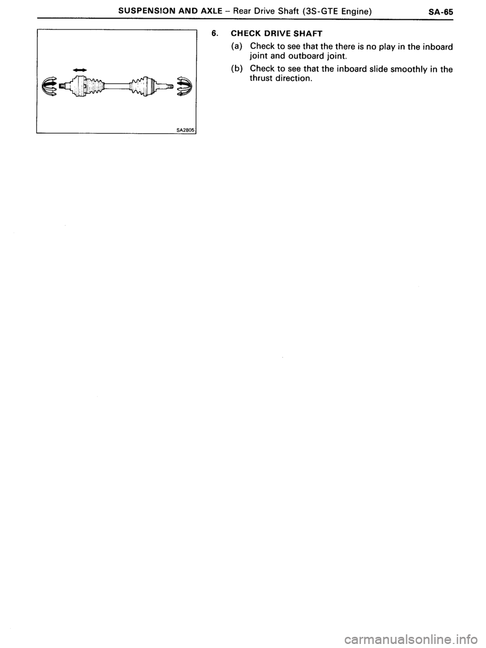 TOYOTA MR-2 1991 Factory Repair Manual TOYOTA MR-2 1991 Factory Repair Manual