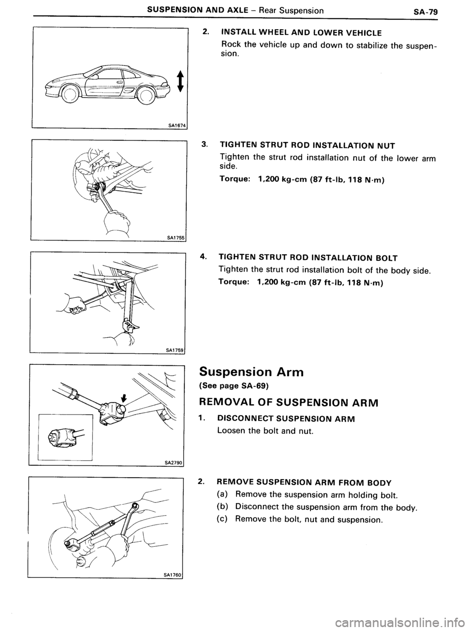 TOYOTA MR-2 1991 Factory Repair Manual TOYOTA MR-2 1991 Factory Repair Manual