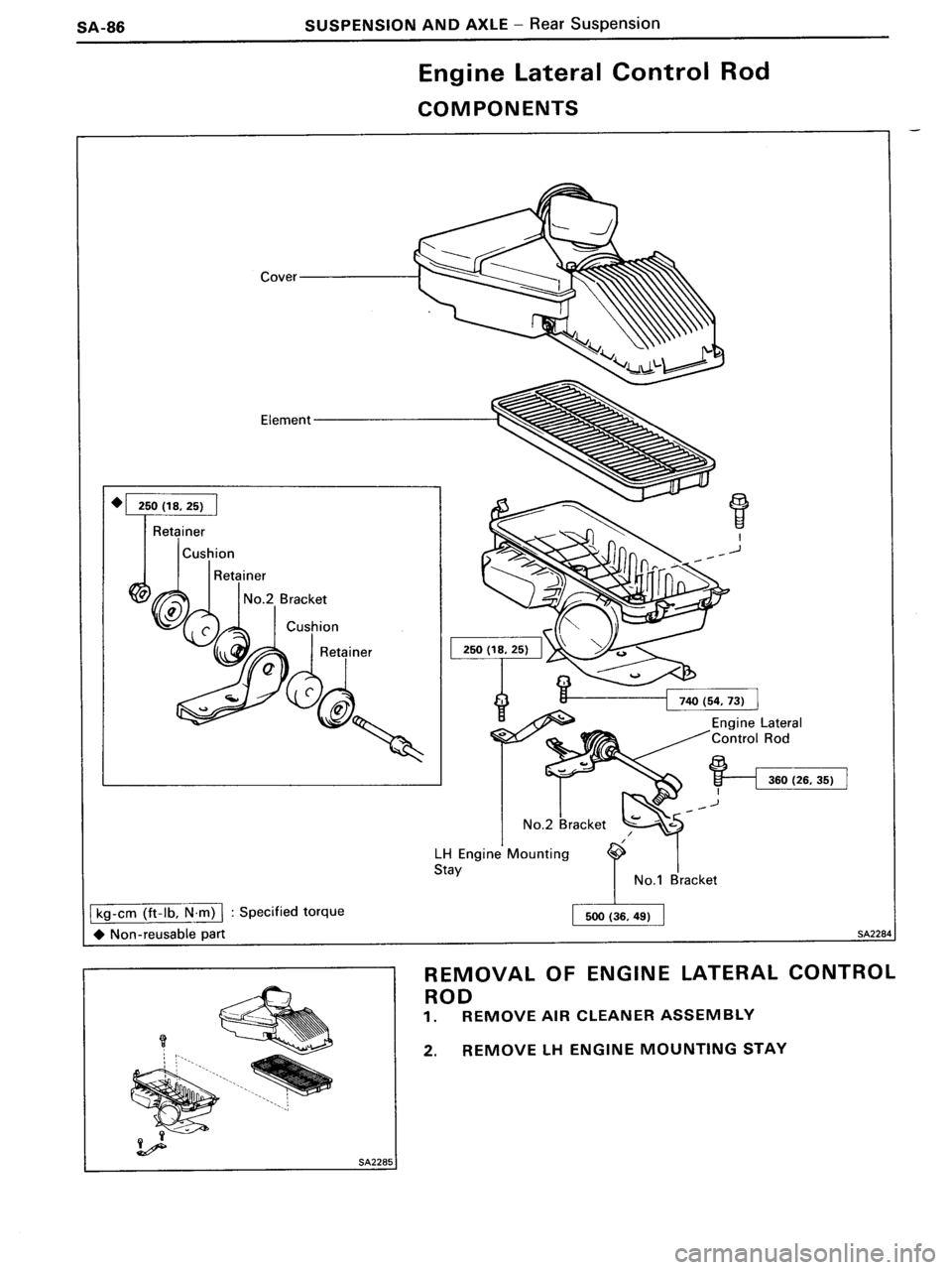 TOYOTA MR-2 1991 Factory Repair Manual TOYOTA MR-2 1991 Factory Repair Manual