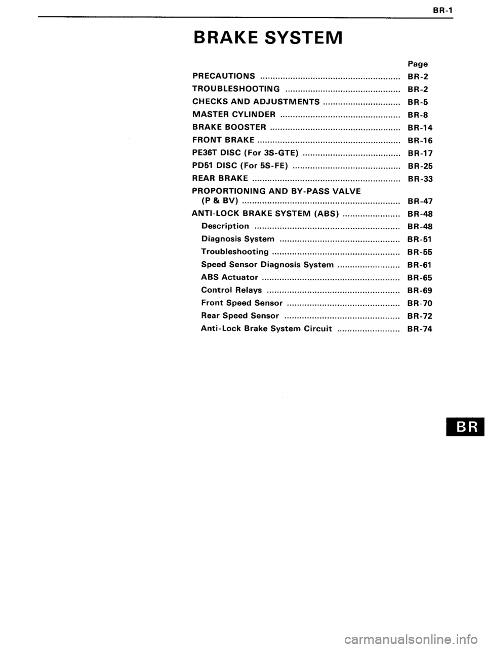 TOYOTA MR-2 1991 Factory Repair Manual TOYOTA MR-2 1991 Factory Repair Manual